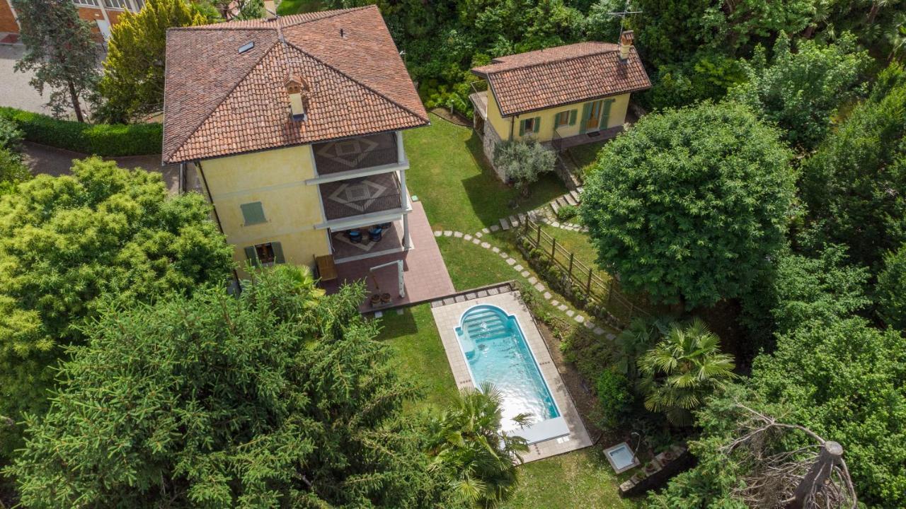 L'Ortensia Della Villa Isabella, Camera Con Vista Lago, Balcone Sul Parco E Bagno Esclusivo All'Esterno Della Camera Stresa Eksteriør billede
