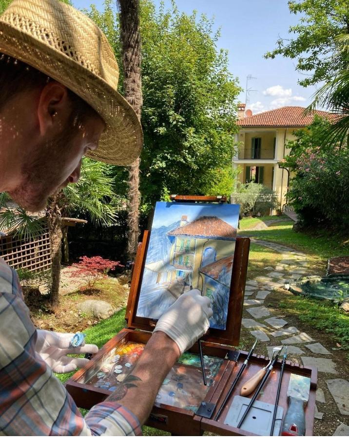 L'Ortensia Della Villa Isabella, Camera Con Vista Lago, Balcone Sul Parco E Bagno Esclusivo All'Esterno Della Camera Stresa Eksteriør billede