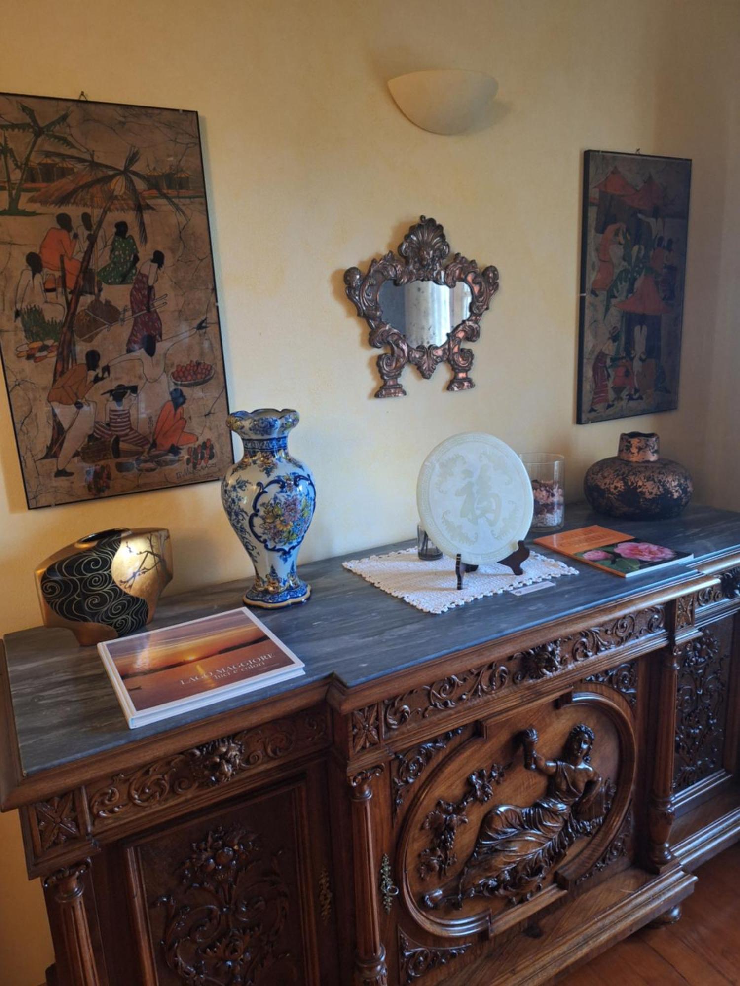 L'Ortensia Della Villa Isabella, Camera Con Vista Lago, Balcone Sul Parco E Bagno Esclusivo All'Esterno Della Camera Stresa Eksteriør billede